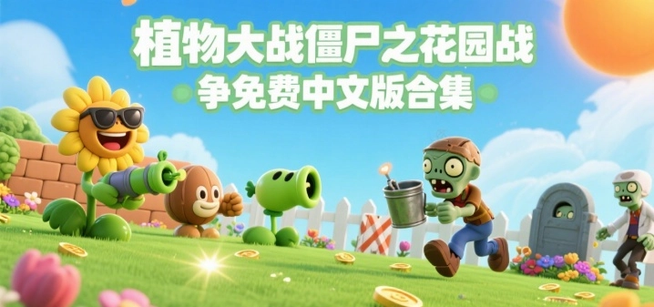 植物大战僵尸之花园战争免费中文版合集