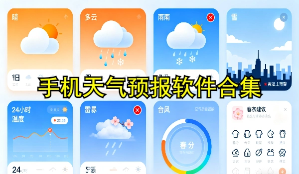 手机天气预报软件合集