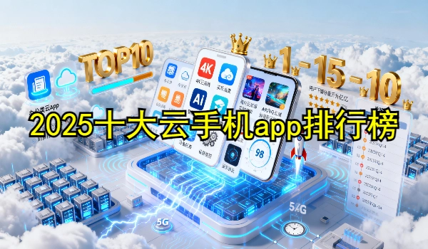 2025十大云手机app排行榜