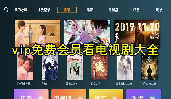 vip免费会员看电视剧大全