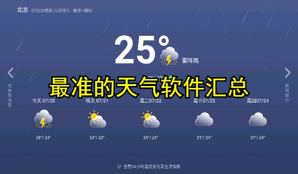 最准的天气软件