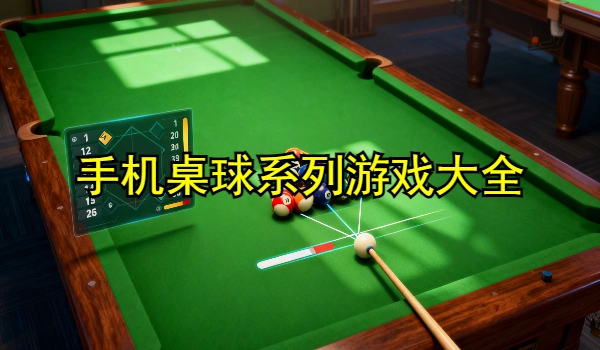 手机桌球系列游戏大全
