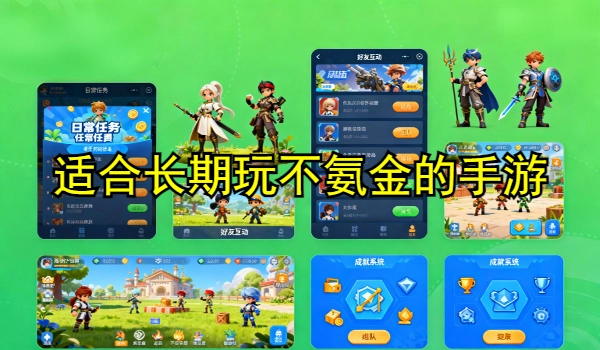 适合长期玩不氪金的手游