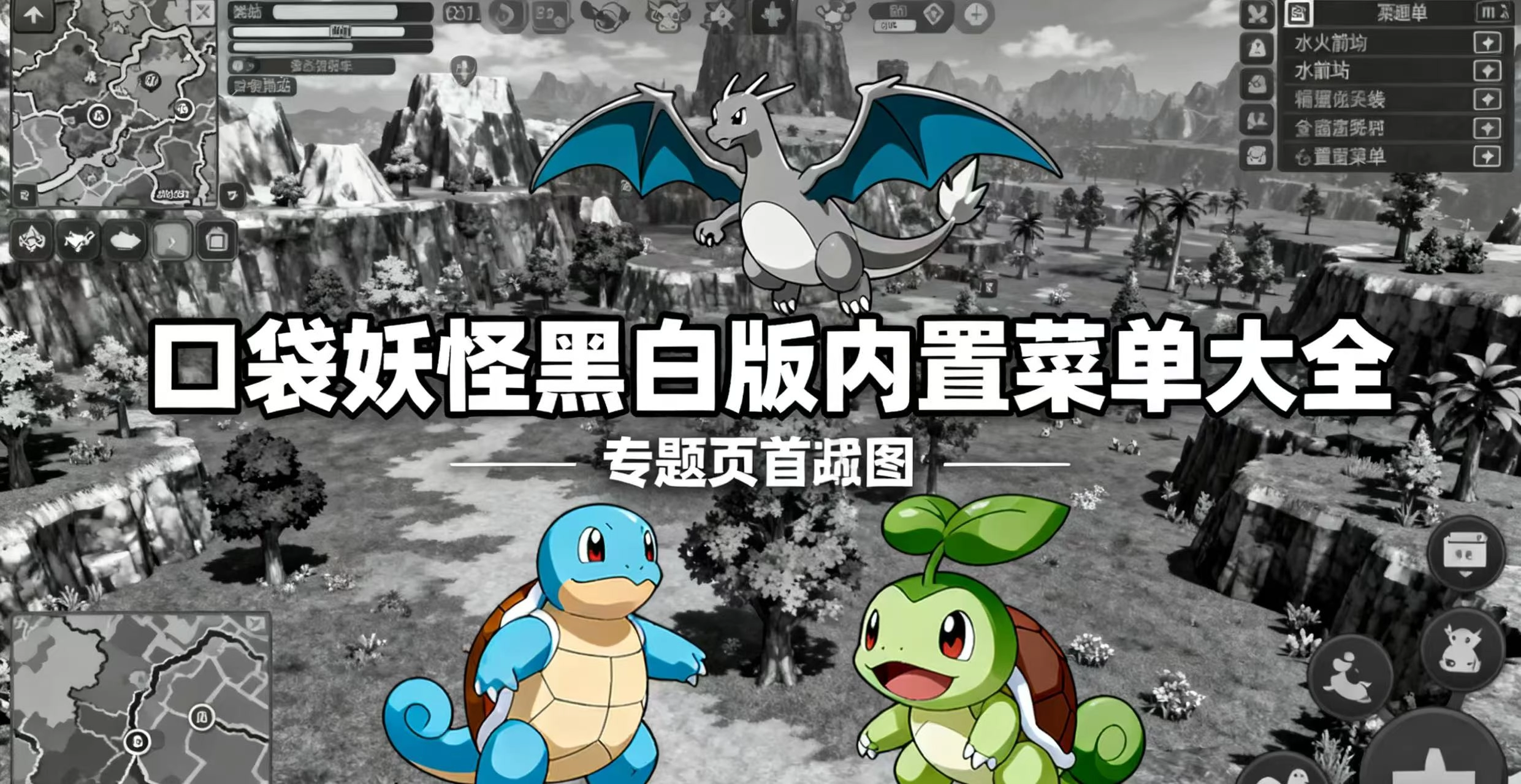 口袋妖怪黑白版内置菜单大全