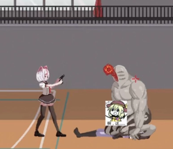 白毛少女大战僵尸