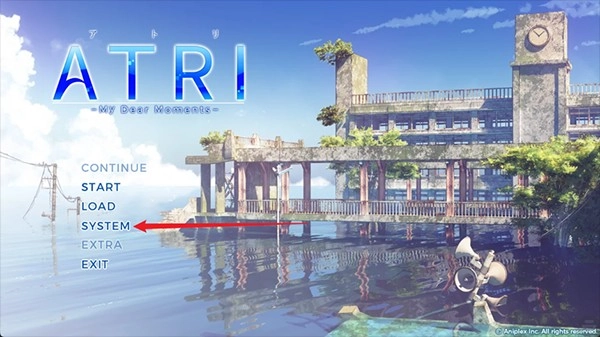 ATRI手机版游戏中文设置教程1
