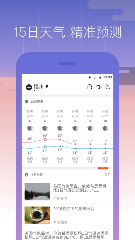 奈斯天气-15日精准天气预报