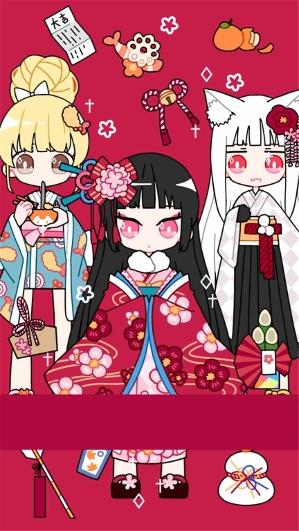 粉彩女孩