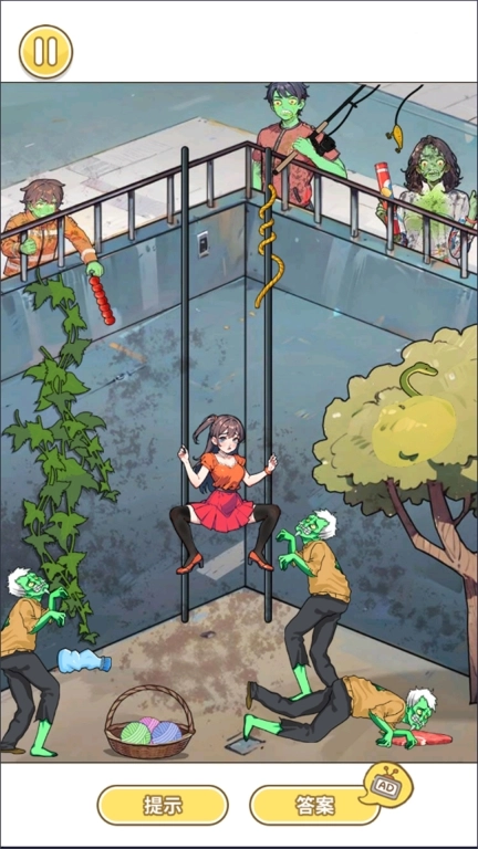 破屋躲僵尸