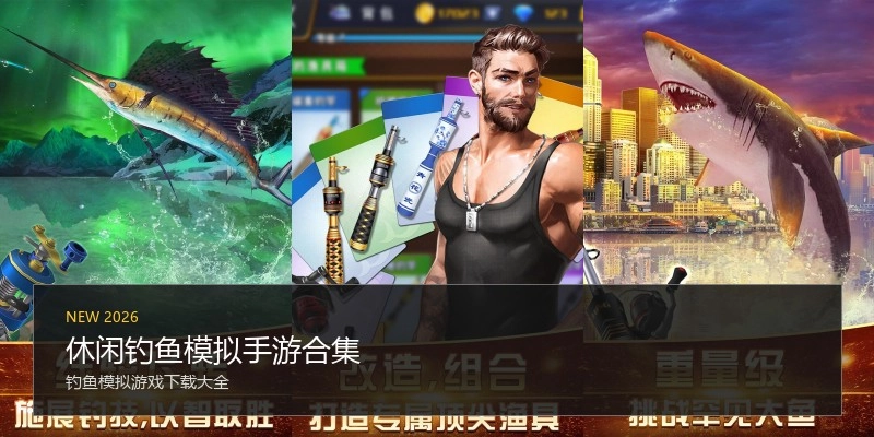 休闲钓鱼模拟手游合集