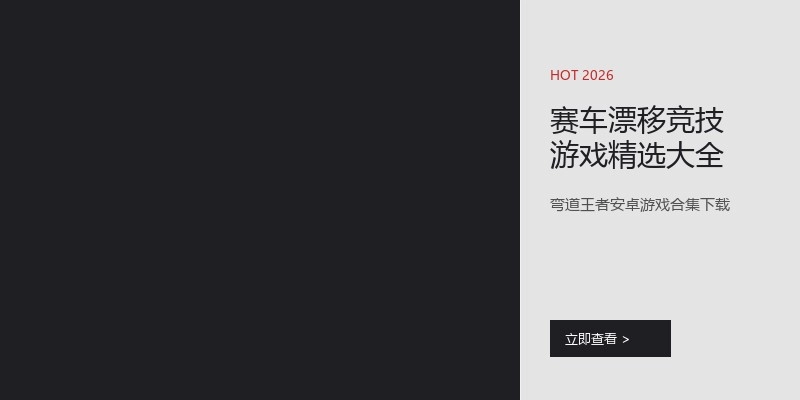 赛车漂移竞技游戏精选大全