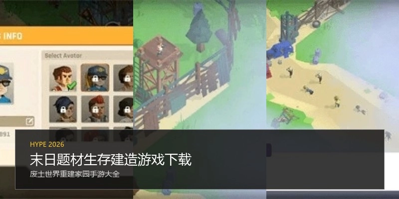 末日题材生存建造游戏下载