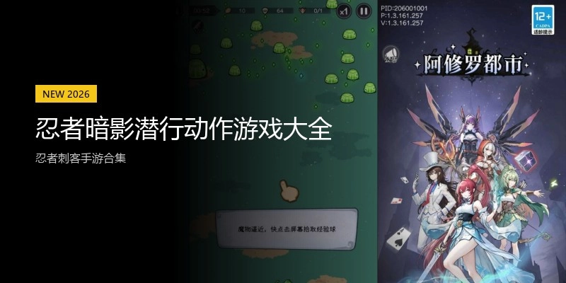忍者暗影潜行动作游戏大全