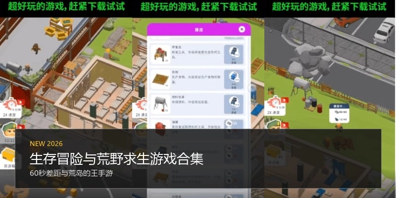 生存冒险与荒野求生游戏合集