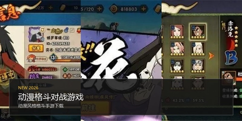 动漫格斗对战游戏