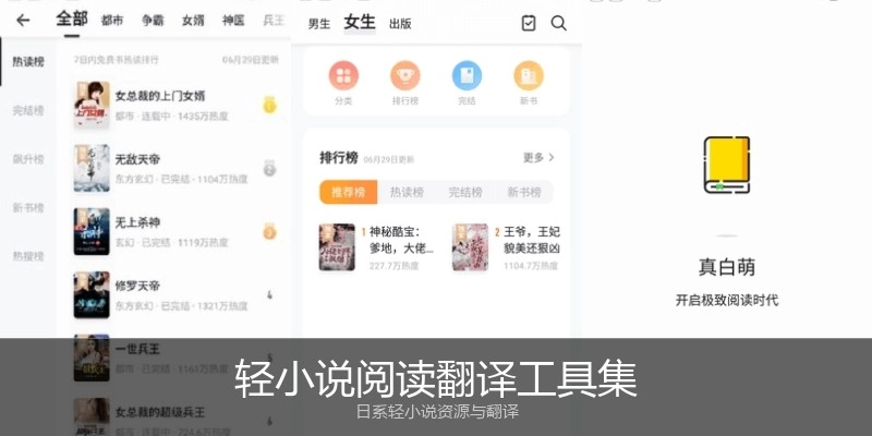 轻小说阅读翻译工具集