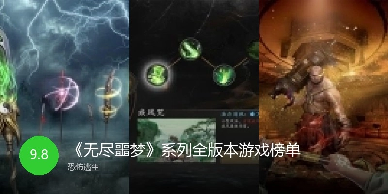《无尽噩梦》系列全版本游戏榜单