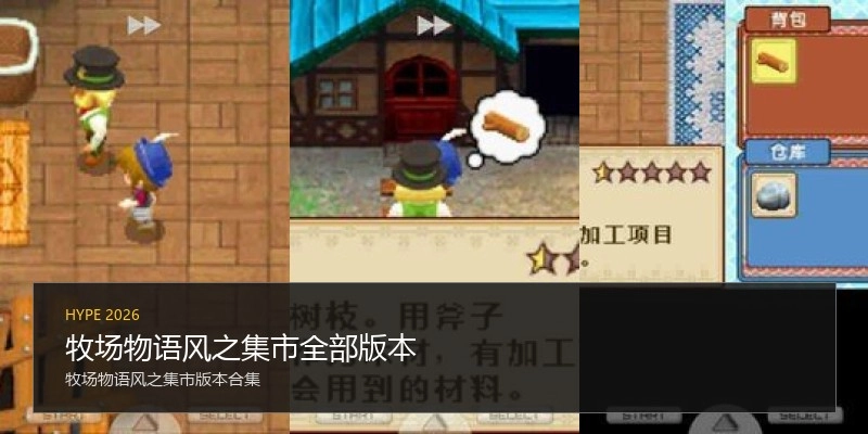 牧场物语风之集市全部版本