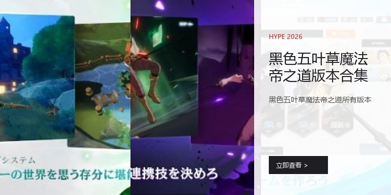 黑色五叶草魔法帝之道版本合集