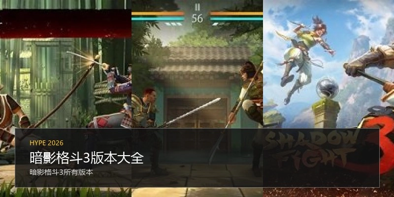 暗影格斗3版本大全