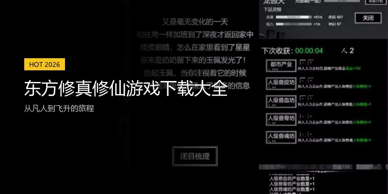 东方修真修仙游戏下载大全