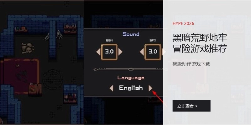 黑暗荒野地牢冒险游戏推荐