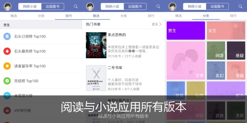 阅读与小说应用所有版本