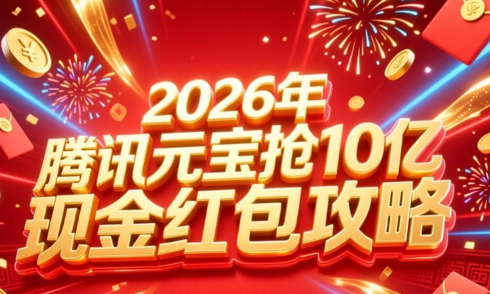 2026年腾讯元宝抢10亿现金红包攻略