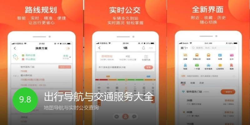 出行导航与交通服务大全