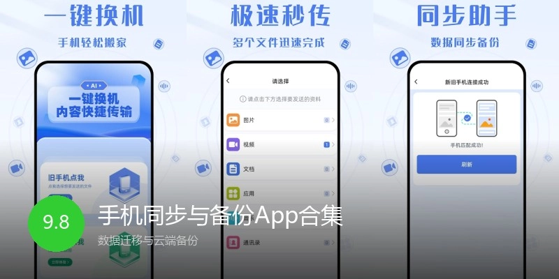 手机同步与备份App合集