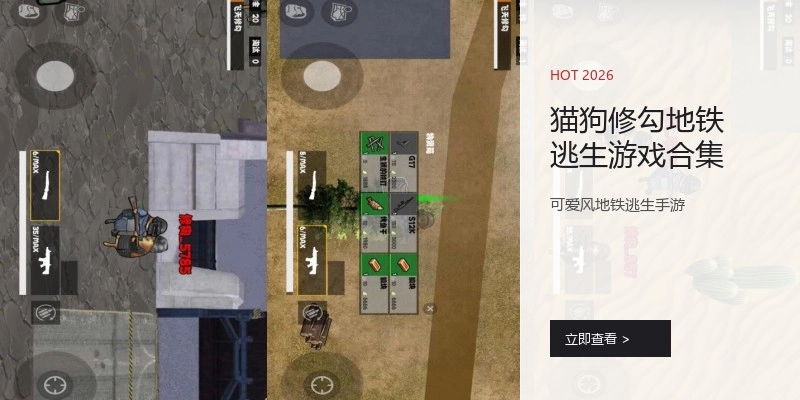 猫狗修勾地铁逃生游戏合集