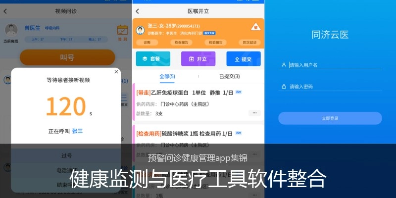 健康监测与医疗工具软件整合
