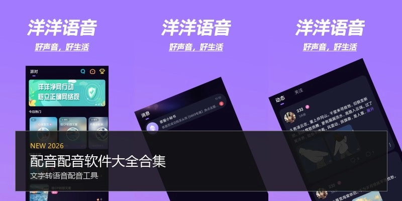 配音配音软件大全合集