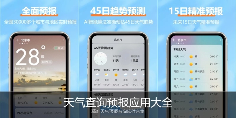 天气查询预报应用大全