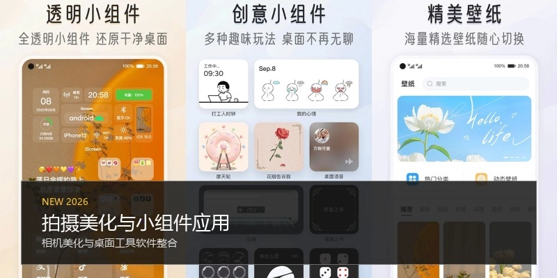 拍摄美化与小组件应用