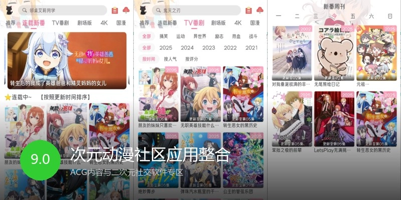 次元动漫社区应用整合