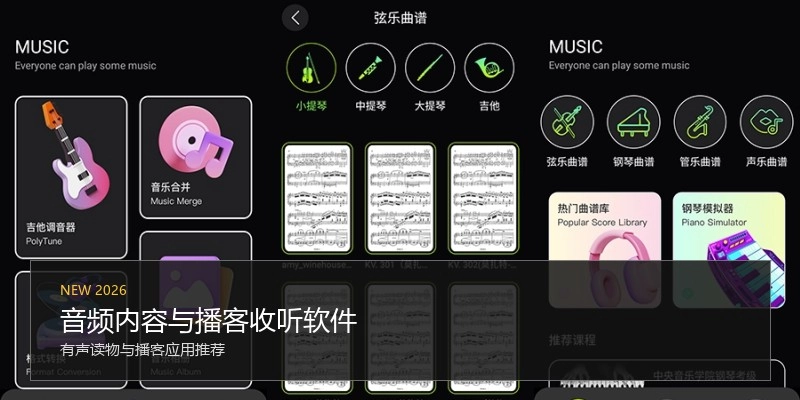 音频内容与播客收听软件