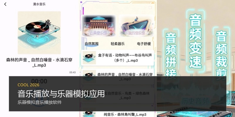 音乐播放与乐器模拟应用