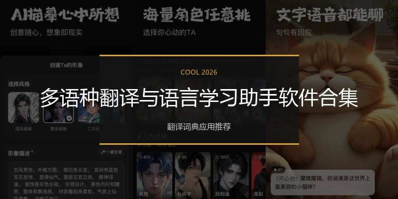 多语种翻译与语言学习助手软件合集