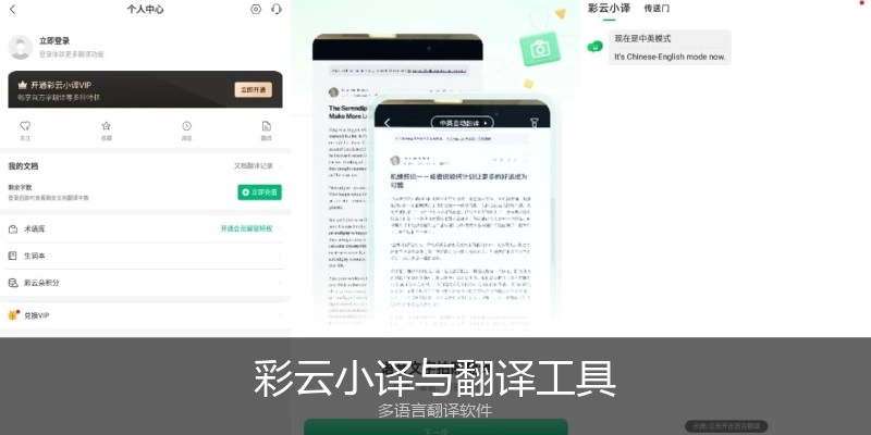 彩云小译与翻译工具