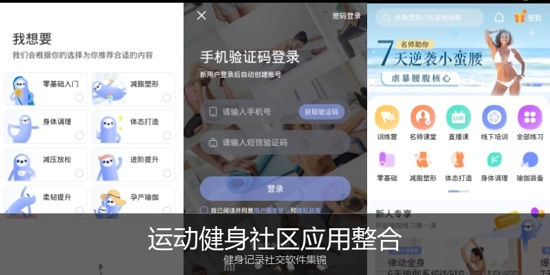 运动健身社区应用整合