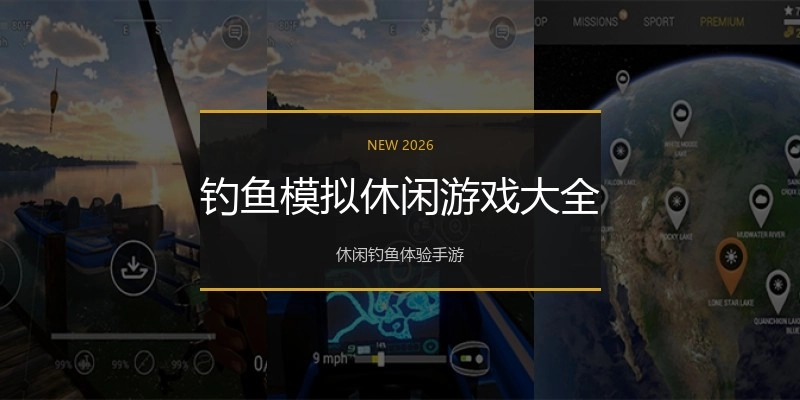 钓鱼模拟休闲游戏大全