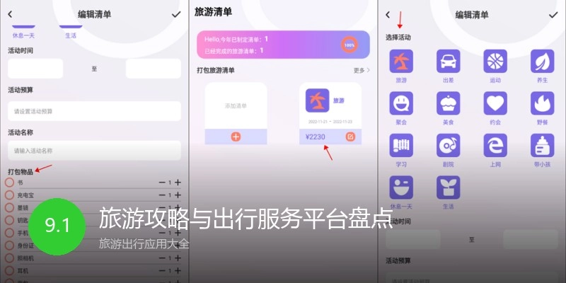 旅游攻略与出行服务平台盘点