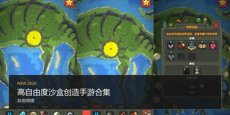 高自由度沙盒创造手游合集