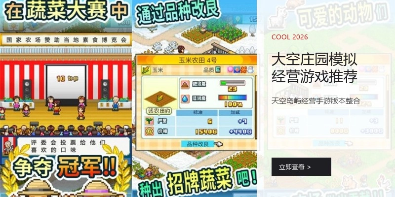 大空庄园模拟经营游戏推荐