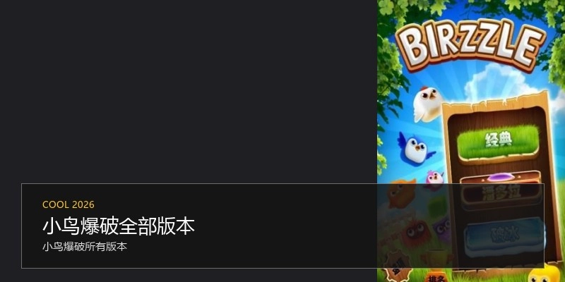 小鸟爆破全部版本