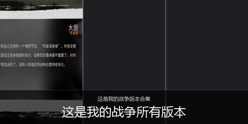 这是我的战争所有版本