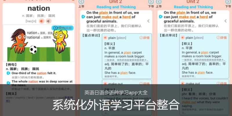 系统化外语学习平台整合
