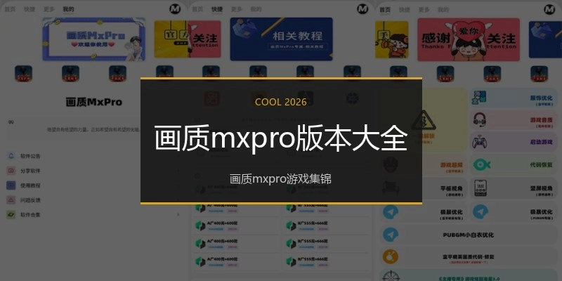 画质mxpro版本大全