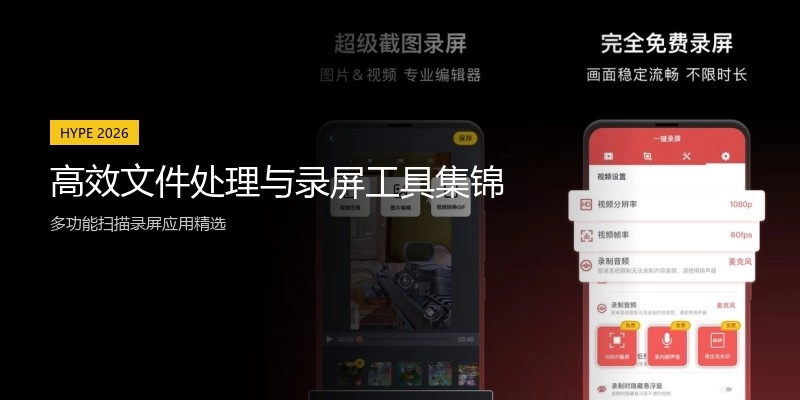 高效文件处理与录屏工具集锦